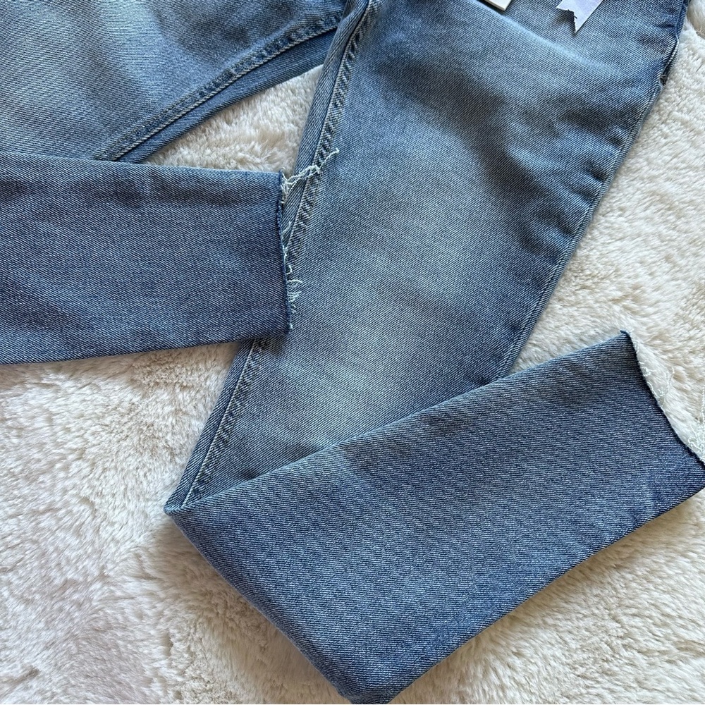 Kensie High Rise Skinny Jeans Vintage Luxe Raw Hem Stretch Blue Women Size 0 - Picture 3 of 8